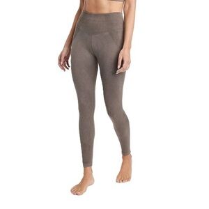 JoyLab High Rise Cropped Rib Knit Mesh Side Active Leggings Gray | NWT!